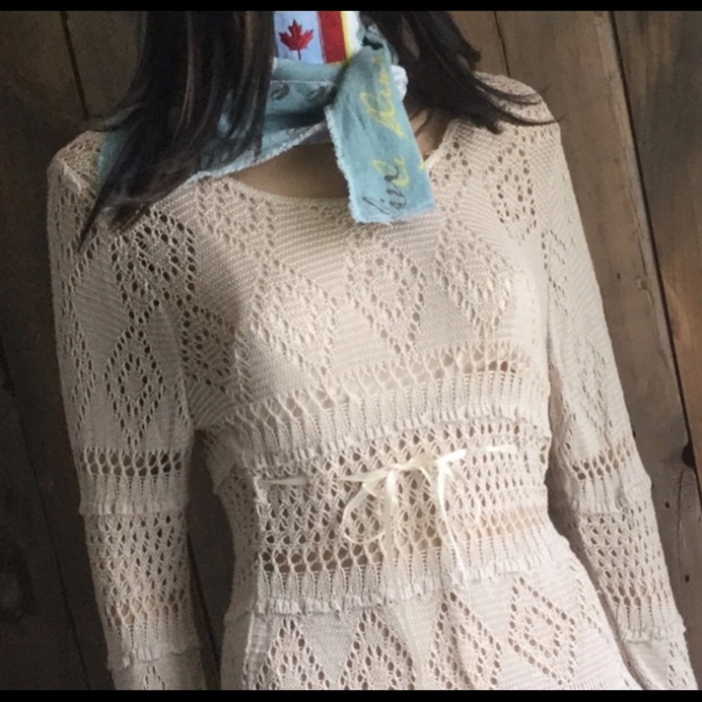 COPPER KEY CROCHET TOP - Picture 3 of 5